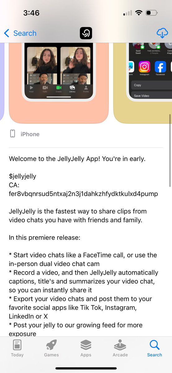 Lots of great meetings today! Our v1 roadmap will be out Friday, and we’ll host a space to discuss and riff on ideas. 

Also, good news ! New iPhone app was just approved and the $jellyjelly address is now in the official app description. It’s all happening! 

Other updates:
-