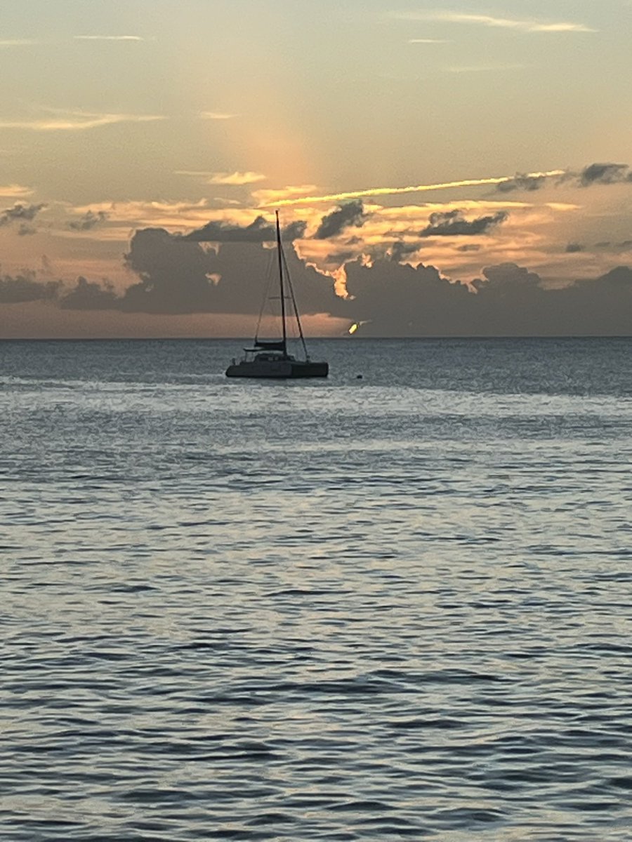 Sunset tonight from The View restaurant, Reeds Bay Barbados