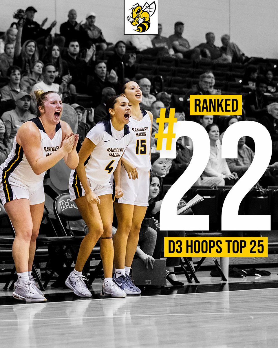 RMCWBB's tweet photo. 🐝TOP-25🐝

This week we broke into the https://t.co/6XRlGOTNMf Top-25 at #22—our first ranking since 2018-2019! 

#SwarmSzn https://t.co/6OhuTIkcbd