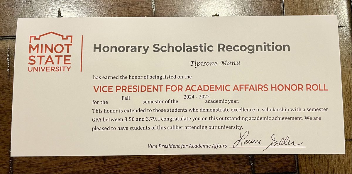 Blessed to be placed on an Honor Roll for last semester! Thank you God.

Thank you God for your provision through this new semester at my new institution as well. All the Glory goes to God! #Amen