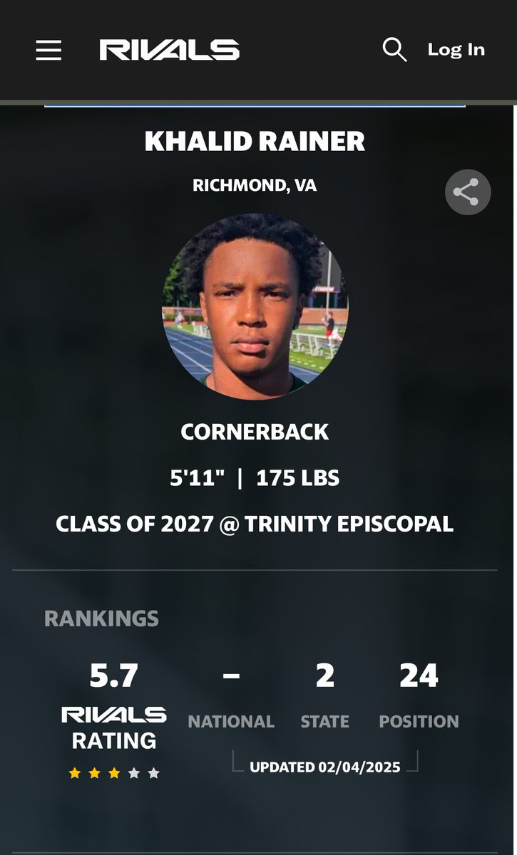 #AGTG Beyond blessed! Grateful to be #2 player in the state and top 25 in my position.🙏🏾 <a href="/Rivals/">Rivals</a>