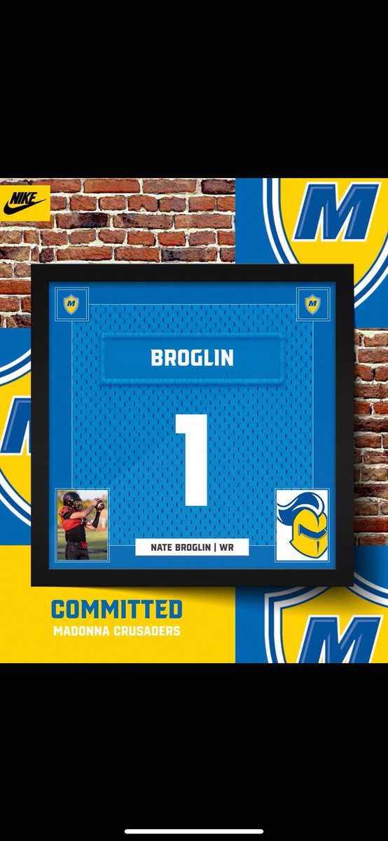 First and foremost I would like to thank my lord and savior Jesus Christ without him none of this would be possible. I am committing to <a href="/MUCrusadersFB/">Madonna Football</a>. I would like toparents and <a href="/allen_feigel/">Coach Feigel</a> <a href="/RochonBrian/">Brian Rochon</a> <a href="/Burrell_Sports/">Burrell Sports Performance</a> <a href="/CoachPhilipGuel/">Coach Guel</a>
<a href="/LC_CHARGERS/">CHURCHILL FOOTBALL</a> <a href="/TheD_Zone/">The D Zone</a>