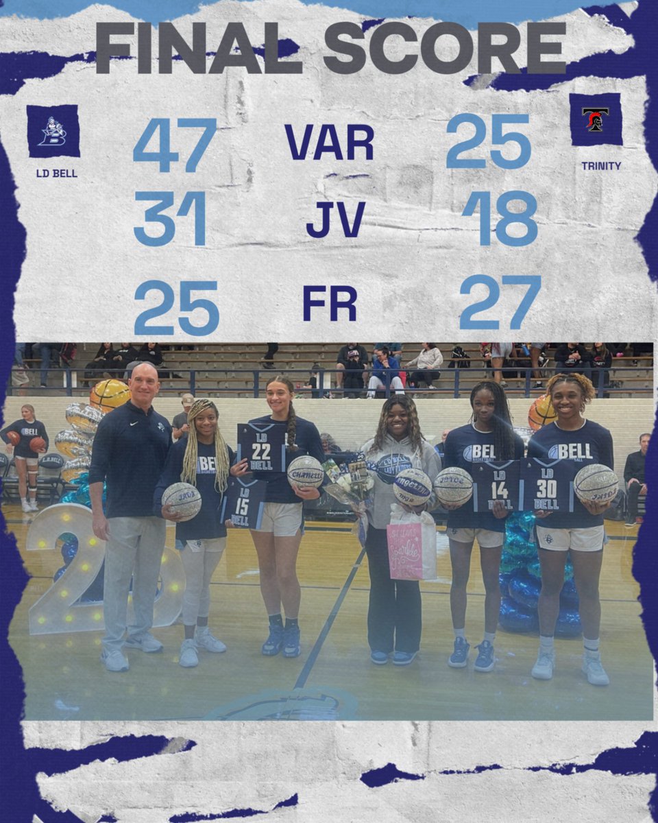 Lady Raiders finish the season getting two of three from Trinity. We would like to thank all of our seniors for the impact they have left on the Lady Raider Program. We appreciate  all the work you have done to lead the program. #elev8e <a href="/hebisd/">HEB ISD</a> <a href="/bellblueraiders/">L.D Bell High School</a>