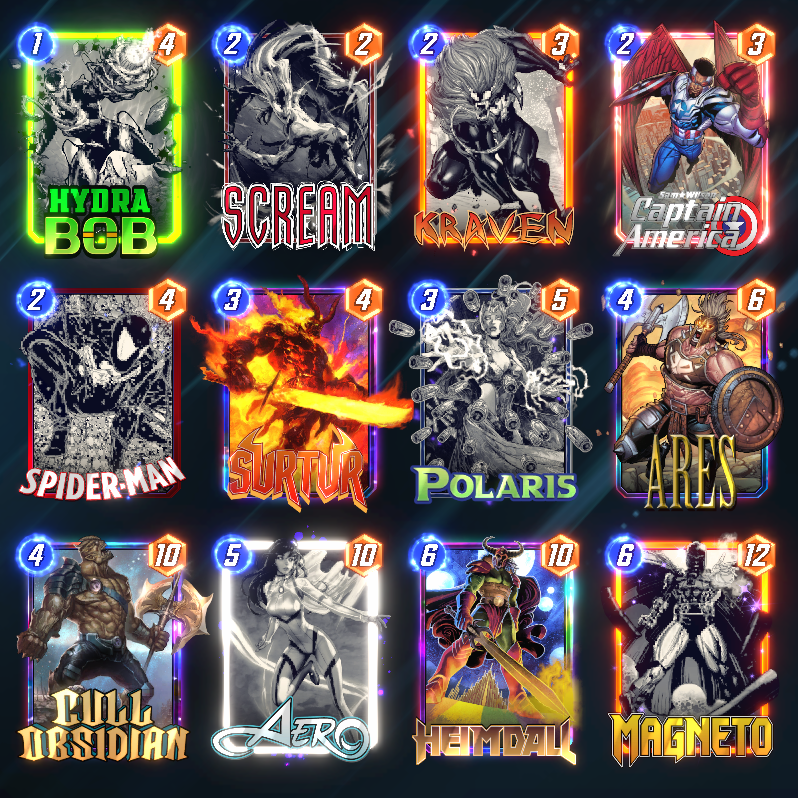 ZombiesGoNomNom's tweet photo. Day 1 Infinite ♾ down!

I played mainly Scream 😱 decks which both felt very strong and versatile, as well as a throwback with SasBird since Cap's Shield 🛡️ basically unnerfs Mockingbird 🐦‍⬛!

Sam Wilson 🇺🇸 felt really good and I expect him to see play in a good variety of decks. https://t.co/cTl3F1afg7