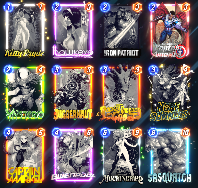 ZombiesGoNomNom's tweet photo. Day 1 Infinite ♾ down!

I played mainly Scream 😱 decks which both felt very strong and versatile, as well as a throwback with SasBird since Cap's Shield 🛡️ basically unnerfs Mockingbird 🐦‍⬛!

Sam Wilson 🇺🇸 felt really good and I expect him to see play in a good variety of decks. https://t.co/cTl3F1afg7