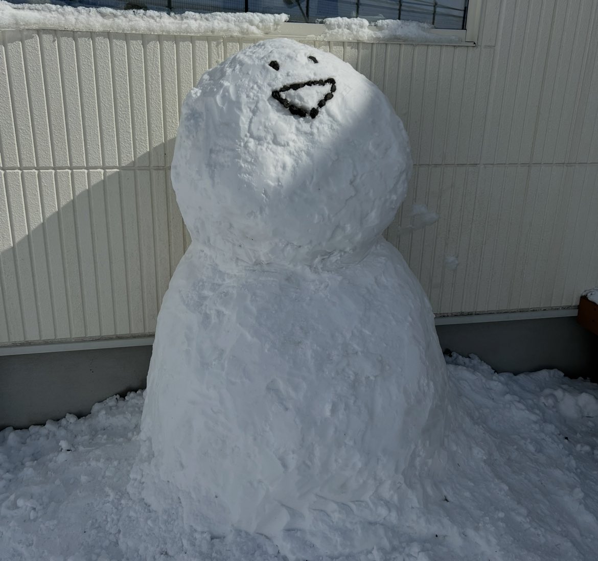 全長130センチほどのお文具さん雪だるま完成！ #お文具 #雪