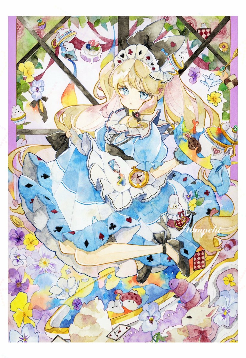 手描きイラスト創作オリジナル原画『大正ロマンアリス』