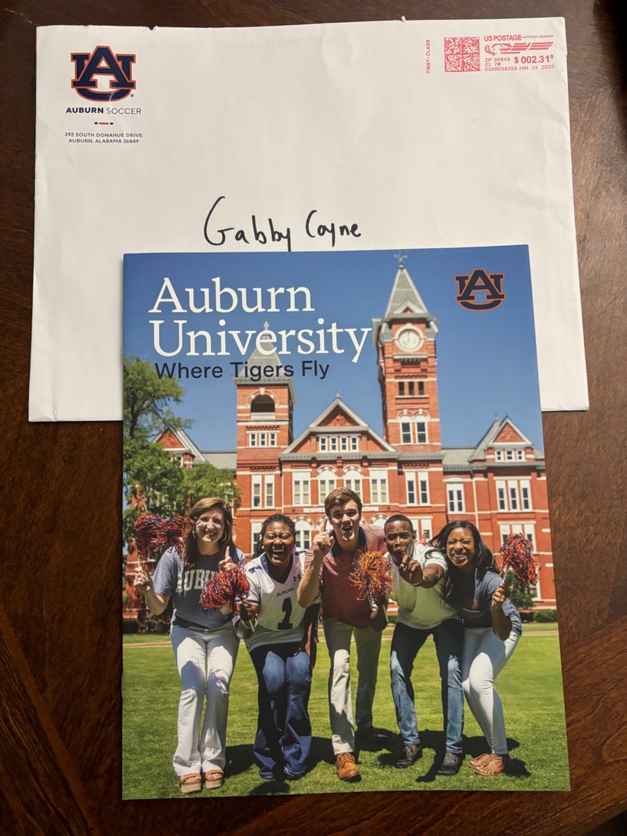 Gabby Coyne (@coyne_gabby) on Twitter photo So grateful to receive this packet in the mail about the university from <a href="/AuburnSoccer/">Auburn Soccer</a> - thank you <a href="/AUCoachJames/">James Armstrong</a> <a href="/AU_DCeranic/">Drago Ćeranić</a> <a href="/Kelly_Madsen23/">Kelly Madsen</a>, I’m looking forward to learning more about your upcoming ID camps! <a href="/AuburnU/">Auburn University</a> <a href="/ImYouthSoccer/">ECNL/GA/Recruiting/College Soccer</a> <a href="/RRaptorsfc/">RockfordRaptorsfc</a> <a href="/Raptors09Ecnl/">Rockford Raptors 2009 ECNL</a> <a href="/TopDrawerSoccer/">TopDrawerSoccer</a> So grateful to receive this packet in the mail about the university from <a href="/AuburnSoccer/">Auburn Soccer</a> - thank you <a href="/AUCoachJames/">James Armstrong</a> <a href="/AU_DCeranic/">Drago Ćeranić</a> <a href="/Kelly_Madsen23/">Kelly Madsen</a>, I’m looking forward to learning more about your upcoming ID camps! <a href="/AuburnU/">Auburn University</a> <a href="/ImYouthSoccer/">ECNL/GA/Recruiting/College Soccer</a> <a href="/RRaptorsfc/">RockfordRaptorsfc</a> <a href="/Raptors09Ecnl/">Rockford Raptors 2009 ECNL</a> <a href="/TopDrawerSoccer/">TopDrawerSoccer</a>