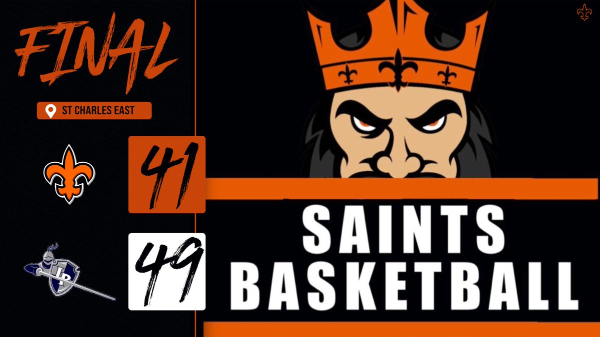 Saints take one on the chin tonight against a very tough Lake Park team 41-49. We were led by <a href="/sam_tisch/">Sam Tisch</a> w/ 11 and <a href="/marcoklebosits/">Marco Klebosits</a> w/ 10. We’re back in action at home Friday vs SCN. #SaintsPride.