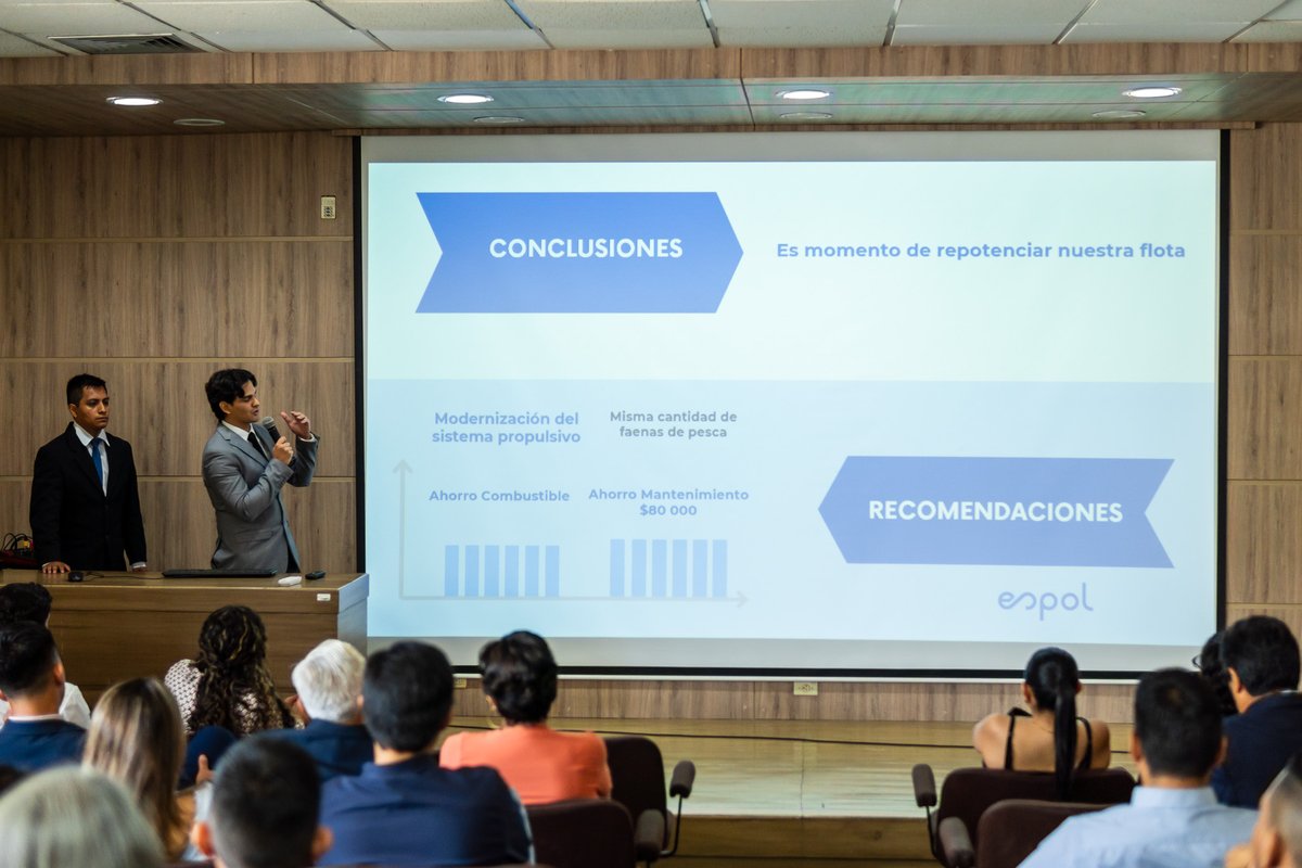 fimcmespol's tweet photo. 🎉🌊 ¡El #5minPITCH de FIMCM fue todo un éxito! 🚢🐟🌎
Estudiantes de #IngenieríaNaval, #Oceanografía y #Acuicultura presentaron sus proyectos más innovadores.
📅 Se realizó el 31 de enero y 3 de febrero, destacando talento y creatividad. 💡✨
#InnovaciónFIMCM #EducaciónESPOL https://t.co/oIKbRvnWgu
