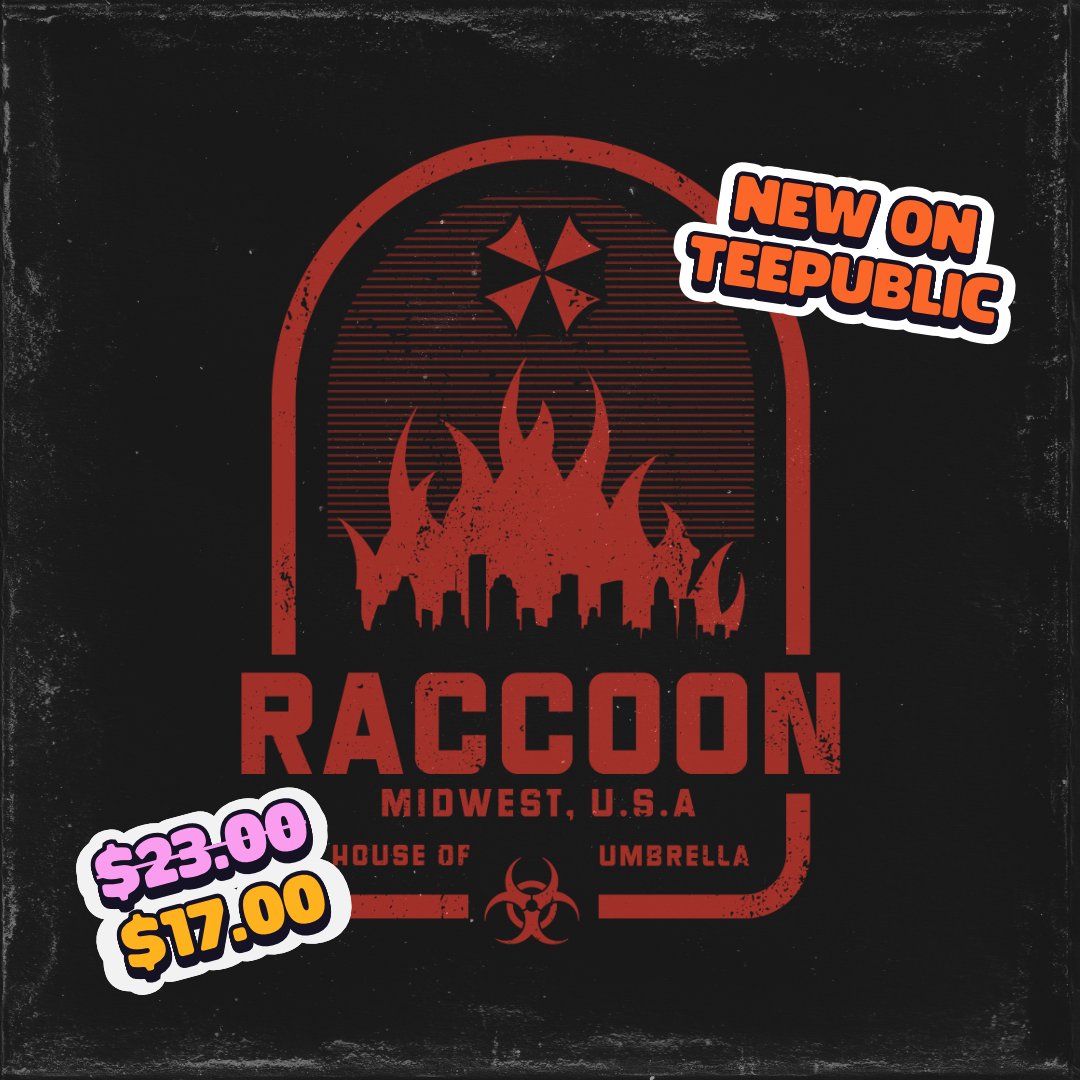 crypthead2013's tweet photo. My new design 'House of Umbrella' is now available on #teepublic for only £17!"

🧟‍♂️ https://t.co/kZbrHhJ4xT

#residentevil #raccooncity #umbrellacorporation https://t.co/7yvKtP2A21