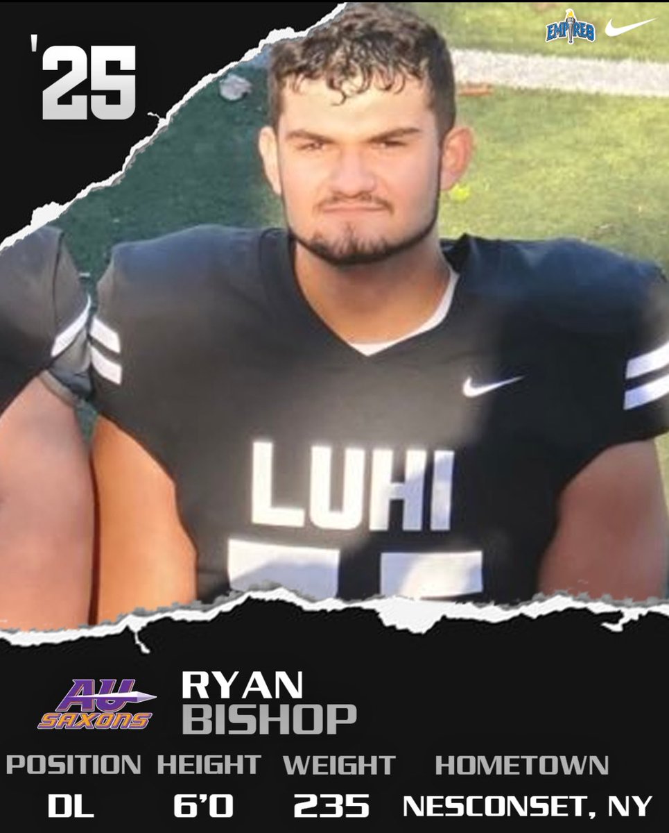 Ryan Bishop (@rbishop6207) on Twitter photo Excited to announce my commitment to <a href="/AUSaxonFootball/">Alfred U Football</a>. Thank you to all my coaches, teammates and trainers I’ve had throughout the years and of course to my family for their support. <a href="/LuHiFootball/">LuHi Football</a> <a href="/creno7/">Chris Reno</a> <a href="/Coach_Rankl/">Bob Rankl</a> <a href="/CoachMilesAU/">Hunter Miles</a> Excited to announce my commitment to <a href="/AUSaxonFootball/">Alfred U Football</a>. Thank you to all my coaches, teammates and trainers I’ve had throughout the years and of course to my family for their support. <a href="/LuHiFootball/">LuHi Football</a> <a href="/creno7/">Chris Reno</a> <a href="/Coach_Rankl/">Bob Rankl</a> <a href="/CoachMilesAU/">Hunter Miles</a>