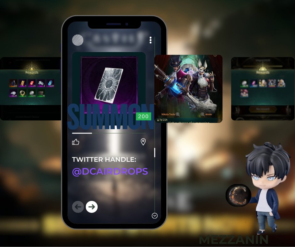 🎁 200 Summon Code Giveaway! 🎁

10 lucky winners will each receive a 1 Summon Code to boost their chances in the latest summon pool! 

🔥 How to Enter:
1️⃣ Like &amp; Repost this post
2️⃣ Comment your favorite hero so far
3️⃣ Follow <a href="/Castileofficial/">CASTILE</a>
🏆 Winners will be announced