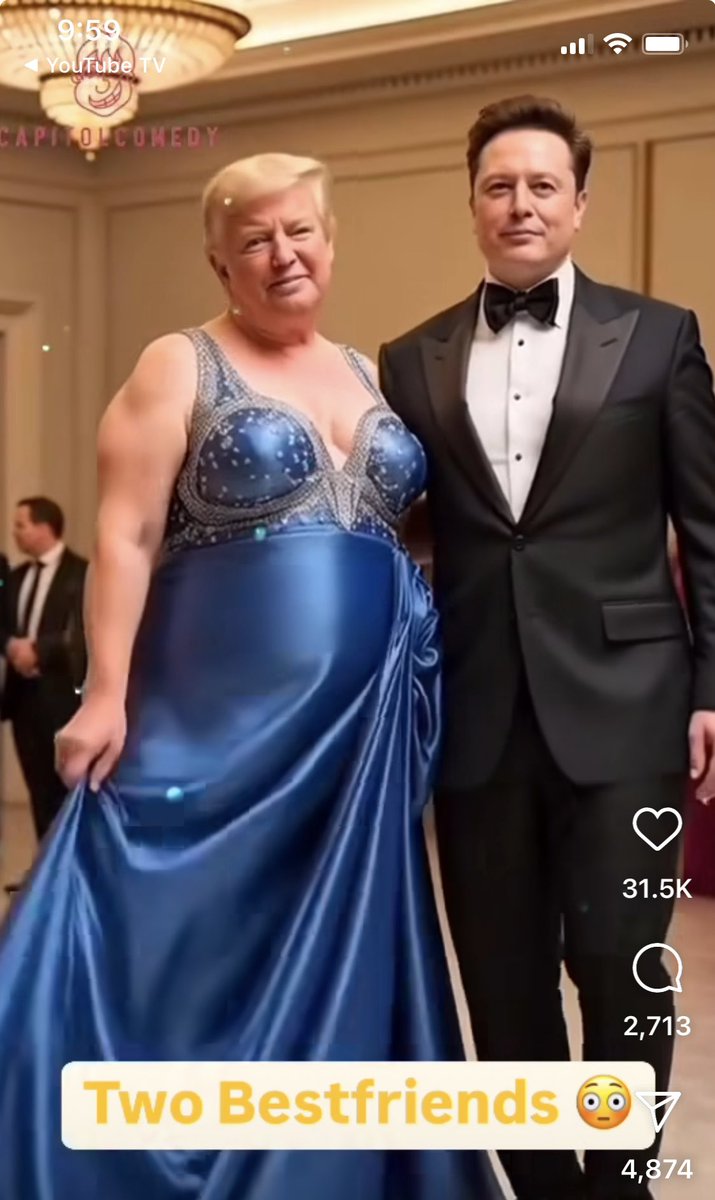 robin_sjoholm's tweet photo. #PresidentMusk and #FirstLadyDonald https://t.co/dB3F9CbFjj