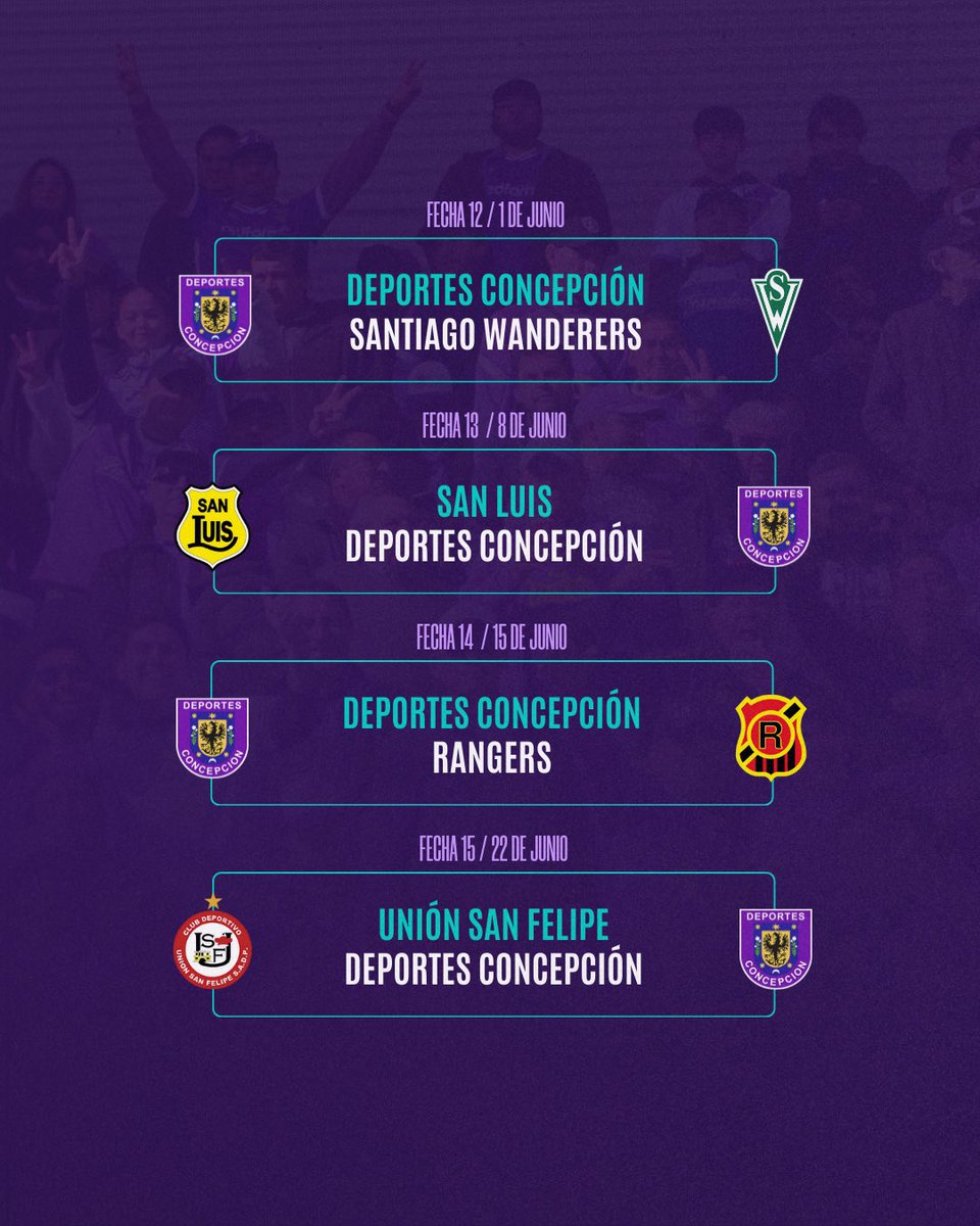 ¡A tomar nota para rugir en la Ruta del León! ✍🏻

📆 Conoce la programación de la Liga de Ascenso Caixun 2025.

¡Juntos con más Fuerza, Garra y Corazón! 🦁

#EsoQueNosUne 💜