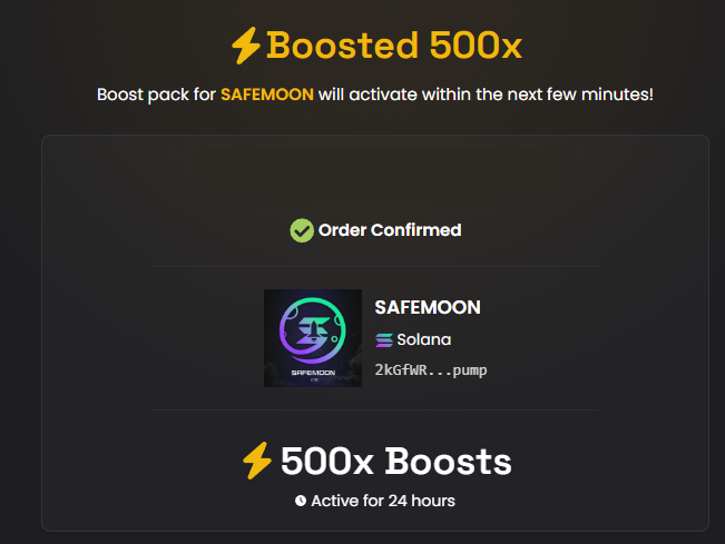 Hankusun's tweet photo. ⚡ Boosted 500x SAFEMOON on DEX Screener!

https://t.co/iGvZxky02L https://t.co/F0wuJHtJtV