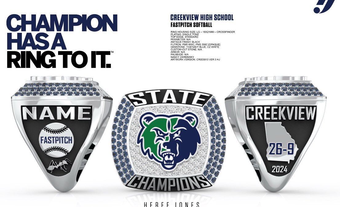 _kateenglish's tweet photo. There's no such thing as too much bling! @CreekviewSB adding to the collection! https://t.co/68448zpQHj