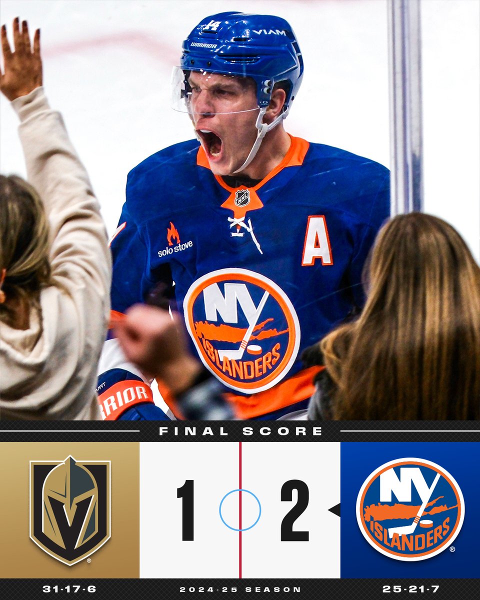 NHL's tweet photo. The @NYIslanders get right back in the win column! 🔵 🟠 https://t.co/0tFmKZygcG