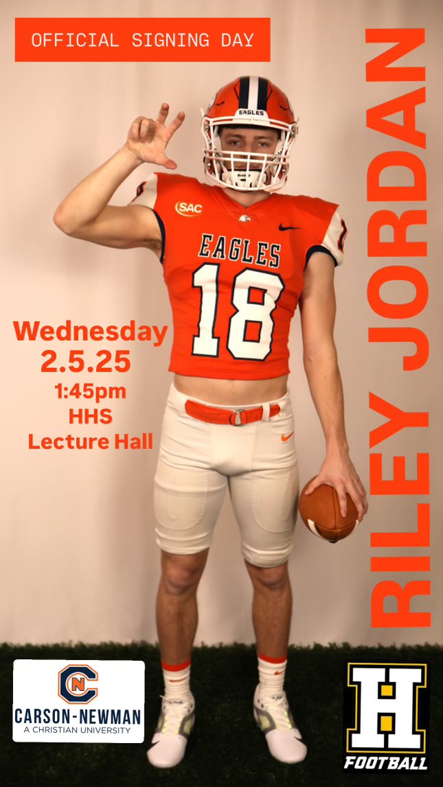Excited to be officially an Eagle Tomorrow!! <a href="/TNSelect7V7/">TN Select Sports 7V7</a> <a href="/TNSelectTrng/">TN Select Sports Training</a> <a href="/CommandoFB/">Commando Football</a> <a href="/CSmithScout/">Chris Smith</a> <a href="/cnfootball/">Carson-Newman Football</a> <a href="/CoachChuckPete/">Chuck Petersen</a> <a href="/615Preps/">615 Preps</a>