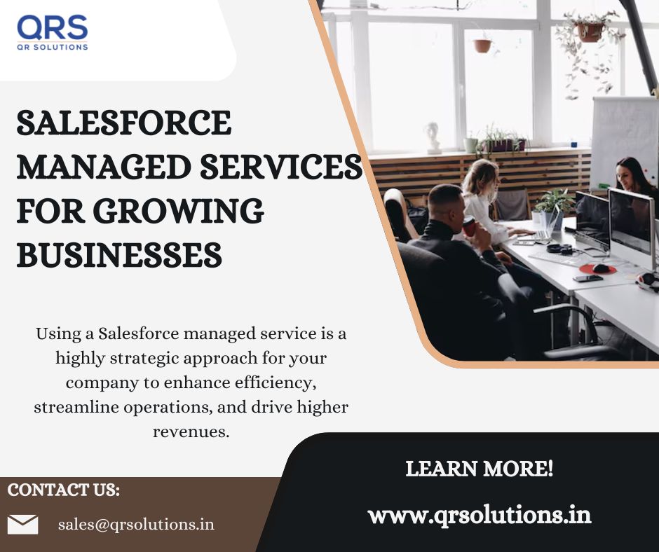 QRS_India's tweet image. Enhance Salesforce with smart management and upgrades. Start optimizing your CRM for improved efficiency and business growth!. 
Join now! qrsolutions.in
#salesforcemanagedservices #managedserviceproviderstrichy #awsmanagedservicesindia #QRsolutions
