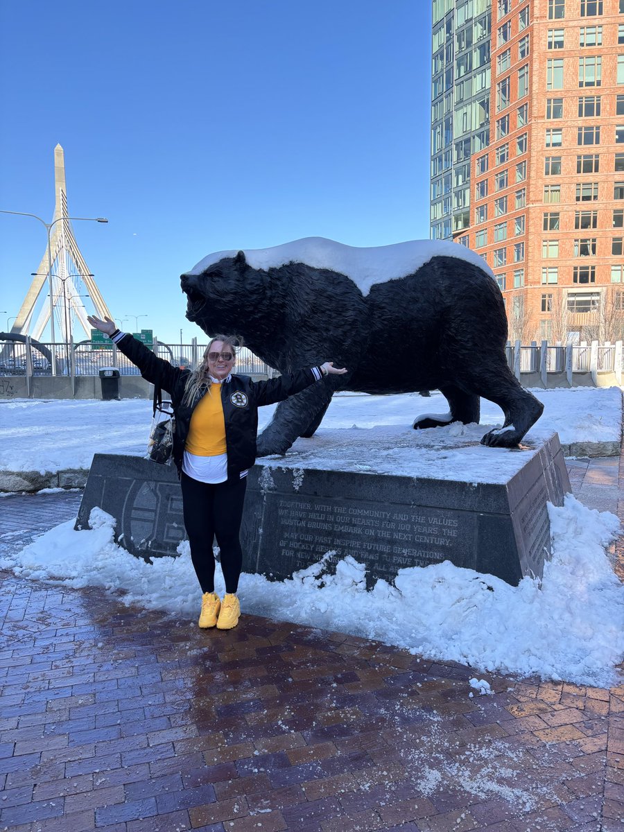 meaganmalaney's tweet photo. Finally made it. San Jose matinee game. The dream is to do this every week, but it’s a hike from Amherst. Oh and I got Covid. Worth it. #bruins #HockeyTwitter #nhl https://t.co/sqHfQtzGhz