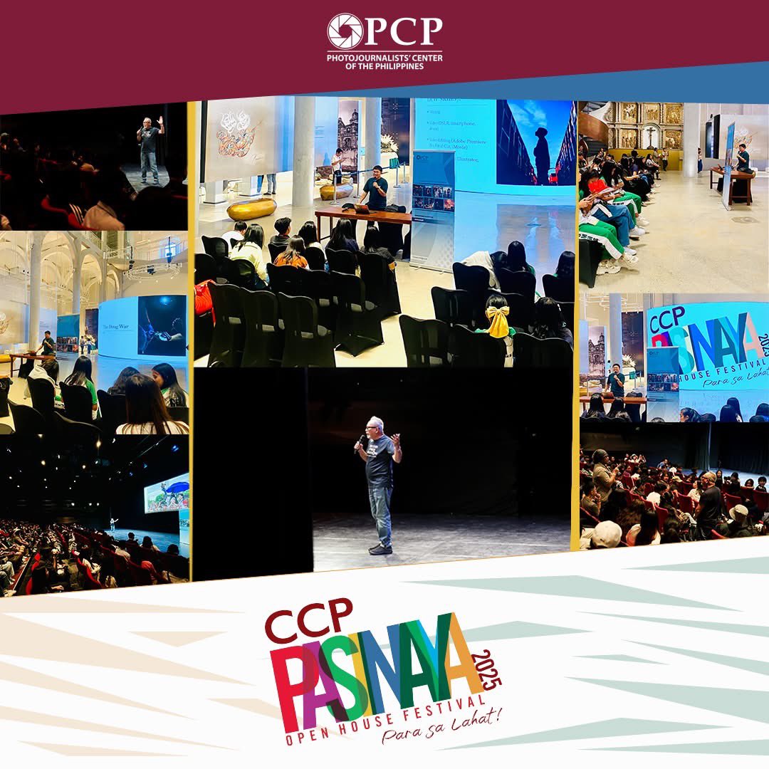 PCP_PH's tweet photo. ICYMI: On February 1, members of the Photojournalists' Center of the Philippines joined the Cultural Center of the Philippines' Pasinaya 2025 in Manila. 

Basilio Sepe (Eli Sepe) talked about the art of visual communication that is photojournalism. https://t.co/HNqOQ2syTC