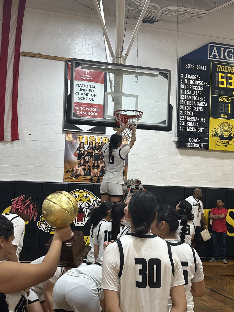 CoachRohrs's tweet photo. HUGE Shoutout to Coach Aikens and the Girls Basketball Team on their PERFECT District Record and first ever District Championship in school history! https://t.co/VQLMyipkKb