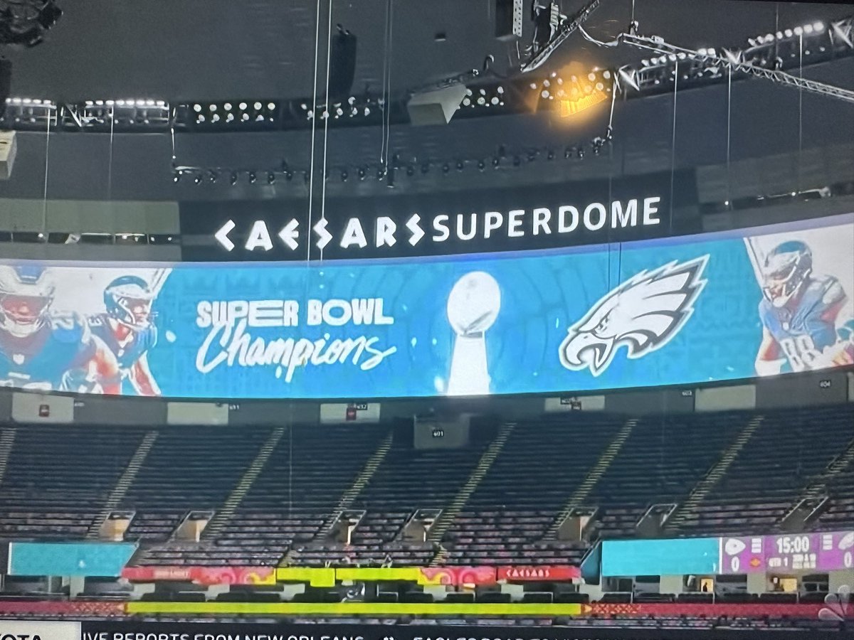 The Superdome just testing out some graphics.