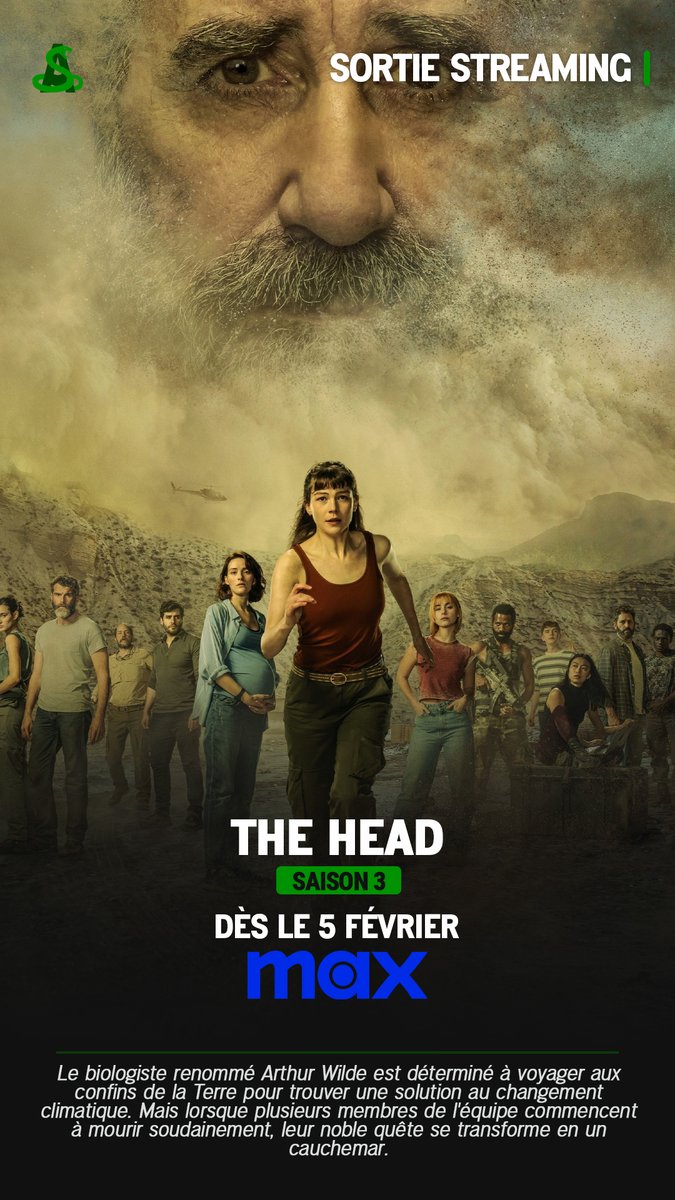La 3ème et dernière saison de #TheHead est dès maintenant disponible en streaming sur <a href="/StreamMaxFrance/">rigbeee</a>.

"Lorsque plusieurs membres de l'équipe commencent à mourir soudainement, leur noble quête se transforme en un cauchemar."

#Max