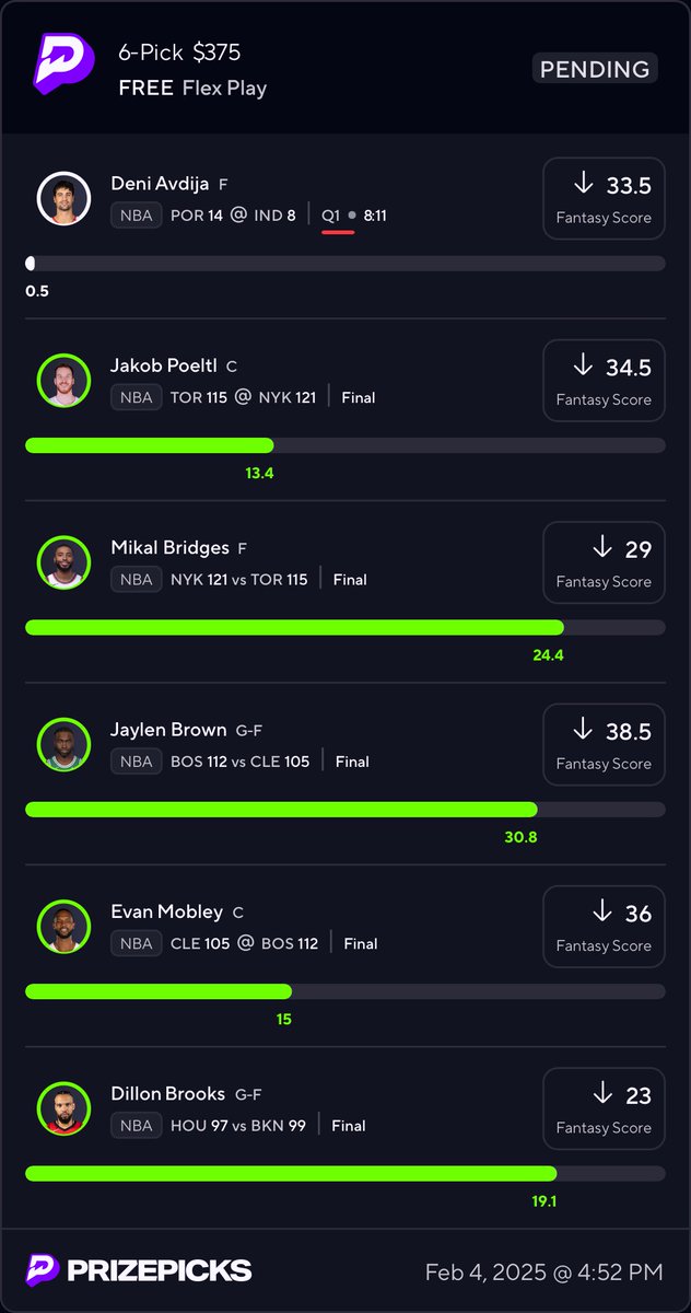 dbleaa23's tweet photo. 🚨Free —> $375?🚨

$20 bucks to 2 people who like and repost if Deni hits 🫡❤️

✅ Built using the DGF optimizer , try for yourself: https://t.co/2AS7StPxQd
✅ Get even more fire picks in our Discord: https://t.co/7n3y66zAEN https://t.co/Q73pUTa145
