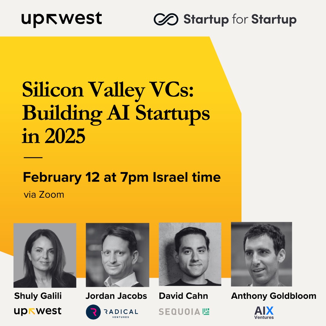 📣Calling Israeli #founders building  AI-focused startups. Join us for a must-attend session we’re co-hosting with #strtup4strtup, bringing together investors from leading #SiliconValley VCs to discuss the following 👇