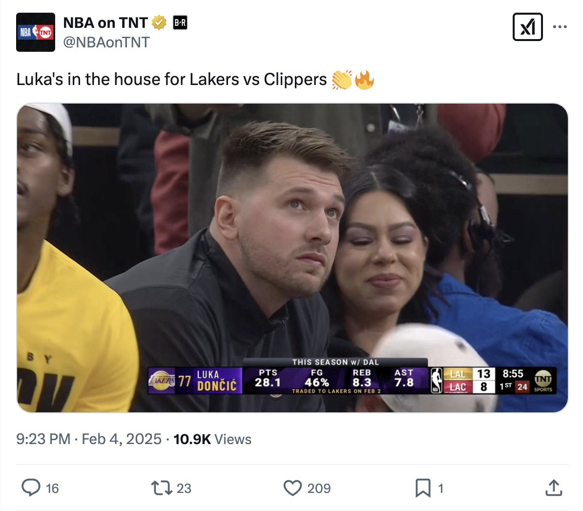 quite literally every photo and video of luka at this game is him still looking pretty shocked and dumbfounded, and severely subdued even in the happy moments, compared to the type of outwardly joyful vibe we've been accustomed to seeing him ooze in Dallas