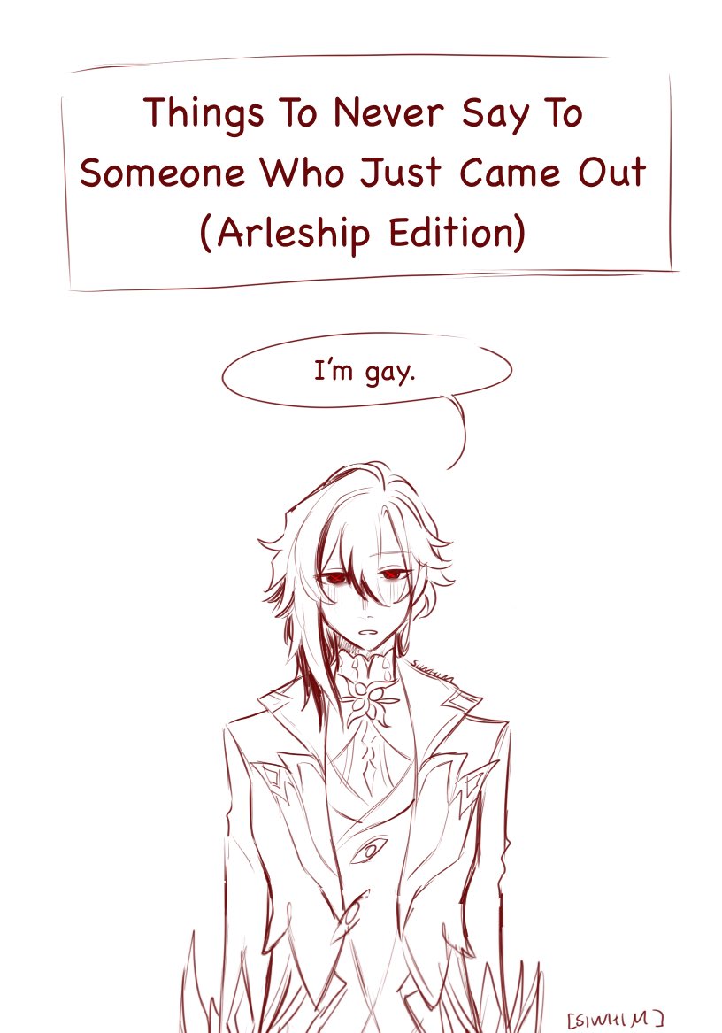 SiWhim's tweet photo. This is so dumb but it was so funny in my head (1/2 + maybe continuing with more characters)

#arlecchino #focacchino #arlevie #arlebina #arlevia #arlesaria #arlelumi https://t.co/fUW8WNNCSo