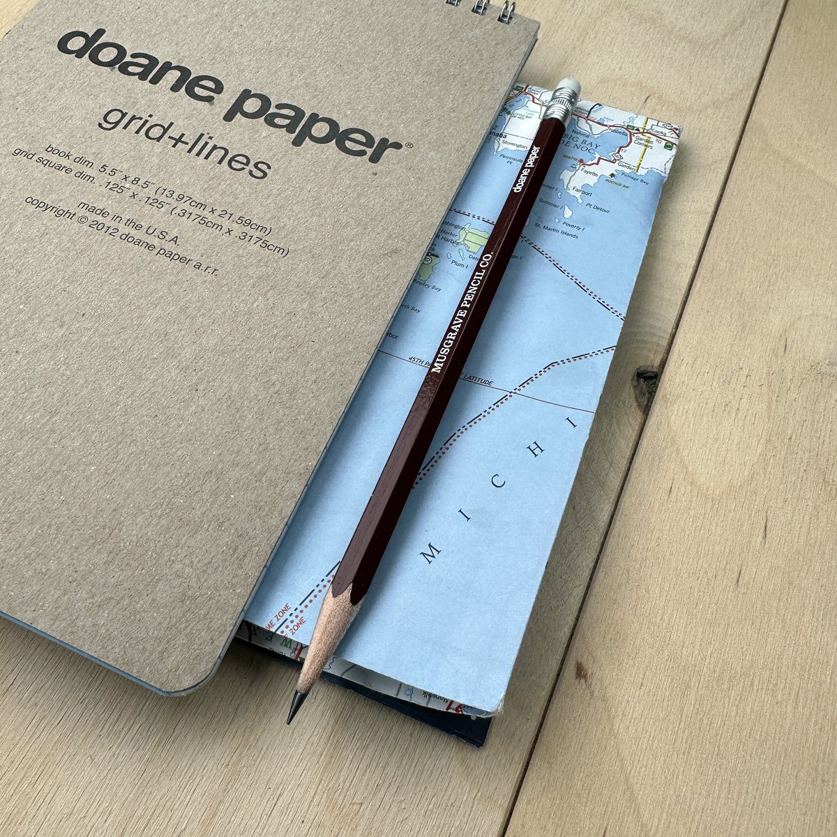 doanepapergoods's tweet photo. The second edition of the @musgravepencil + doane paper pencil in oxblood red is now available. Pick up a three pack at https://t.co/imPKreDURe. You’ll also receive a free pencil with every order regardless of order size. https://t.co/Xgx0tJndav