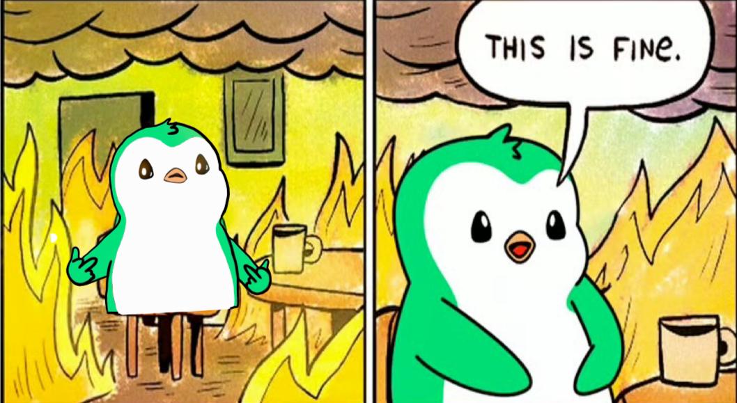 AbsterFuck's tweet image. Yeah, everything’s on fire, but I’m good, @buzzdotfun is going to be live tomorrow. 
That’s just how I roll. 🐧🔥 

@AbsterFuck  is making his entrance with his memecoin on @AbstractChain, just in time for the launch of BuzzDotFun. 🐧💎 The hype starts now!

 #AbstractChain