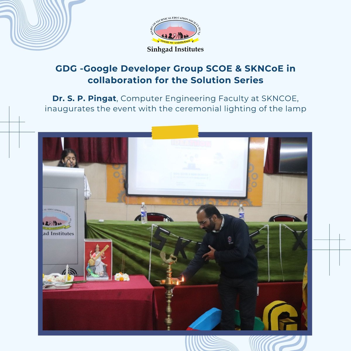 SinhgadCollege's tweet photo. Where Ideas Meet Innovation!

The 4th day of the GDG Solution Challenge at Sinhgad Institutes marked an inspiring finale to a week of hands-on learning and innovative ideas. 

#GDGSolutionChallenge #InnovationInAction #SinhgadInstitutes #TechInnovation #FutureTechLeaders https://t.co/ZkT9AqqReH