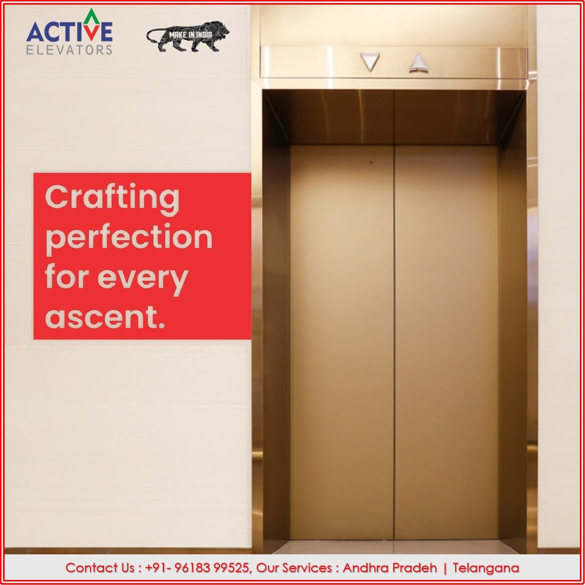 ACTIVEELEVATOR1's tweet image. CRAFTING PERFECTION FOR EVERY ASCENT with “ACTIVE ELEVATORS” #activeelevators #activeelevators app #activeelevatorshyd #perfect #crafting #ascent #elevatorinstallation #elevatorservice #elevatorrepair #homeelevator #commercialelevators #makeinindia #since1999 ⏫️🚻⏬️.
