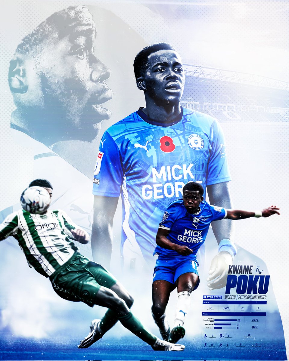 Kwame Poku • Peterborough United

<a href="/KwamePoku23/">KwamePoku</a> <a href="/theposh/">Peterborough United</a> #pufc