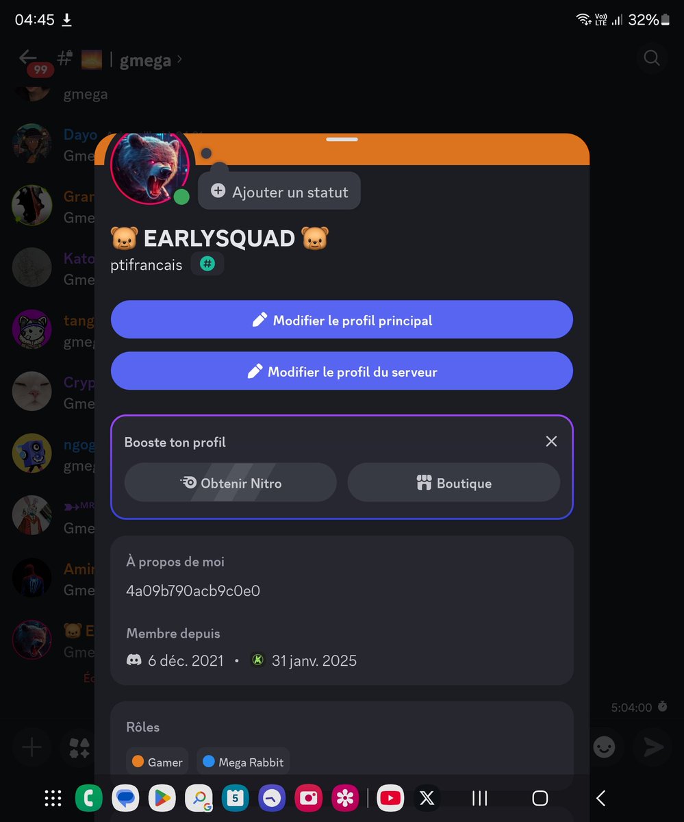 Early_squad's tweet image. 👑 Mon travail -&amp;gt; Fevrier 2025 👑 

🔑 @megaeth -&amp;gt; Role #MEGALEVEL 👌 
🔑 @MegaRabbitNFT -&amp;gt; Role #Game 👌 

🔑 @mimboku_story -&amp;gt; Role #OG + #WL 👌 
🔑 @BenjaminOnIP -&amp;gt; Quêtes 👌 

🔑 @TurboAI_coin -&amp;gt; #WL 👌 
🔑 @EclipseFND -&amp;gt; Boost et x2 sur #Turbotap 👌 

Enjoy ❤️