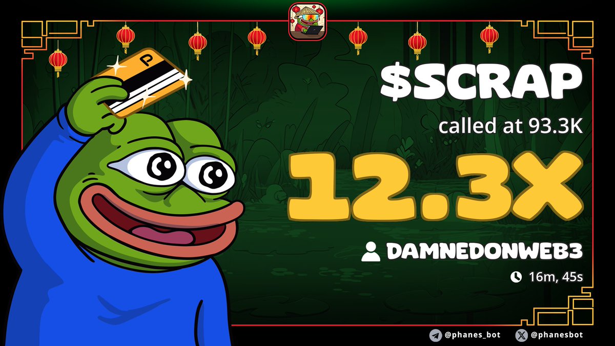 Excelent day on the trenches ⚡️⚡️⚡️
Join on Matrix for more crypto calls everyday: t.me/cryptoloungema…