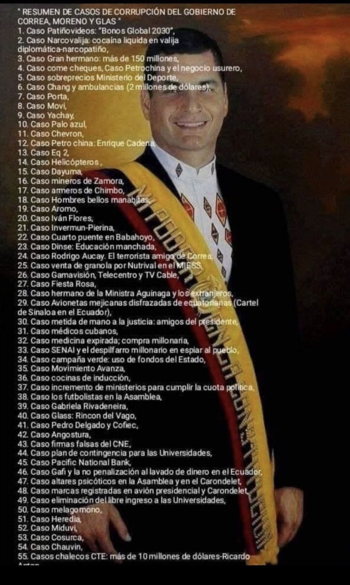 <a href="/MashiRafael/">Rafael Correa</a> Hermandad de narcos corruptos, eso es lo que busca hacer la RC5.
Después dice que en su gobierno no hubo sobreprecio.