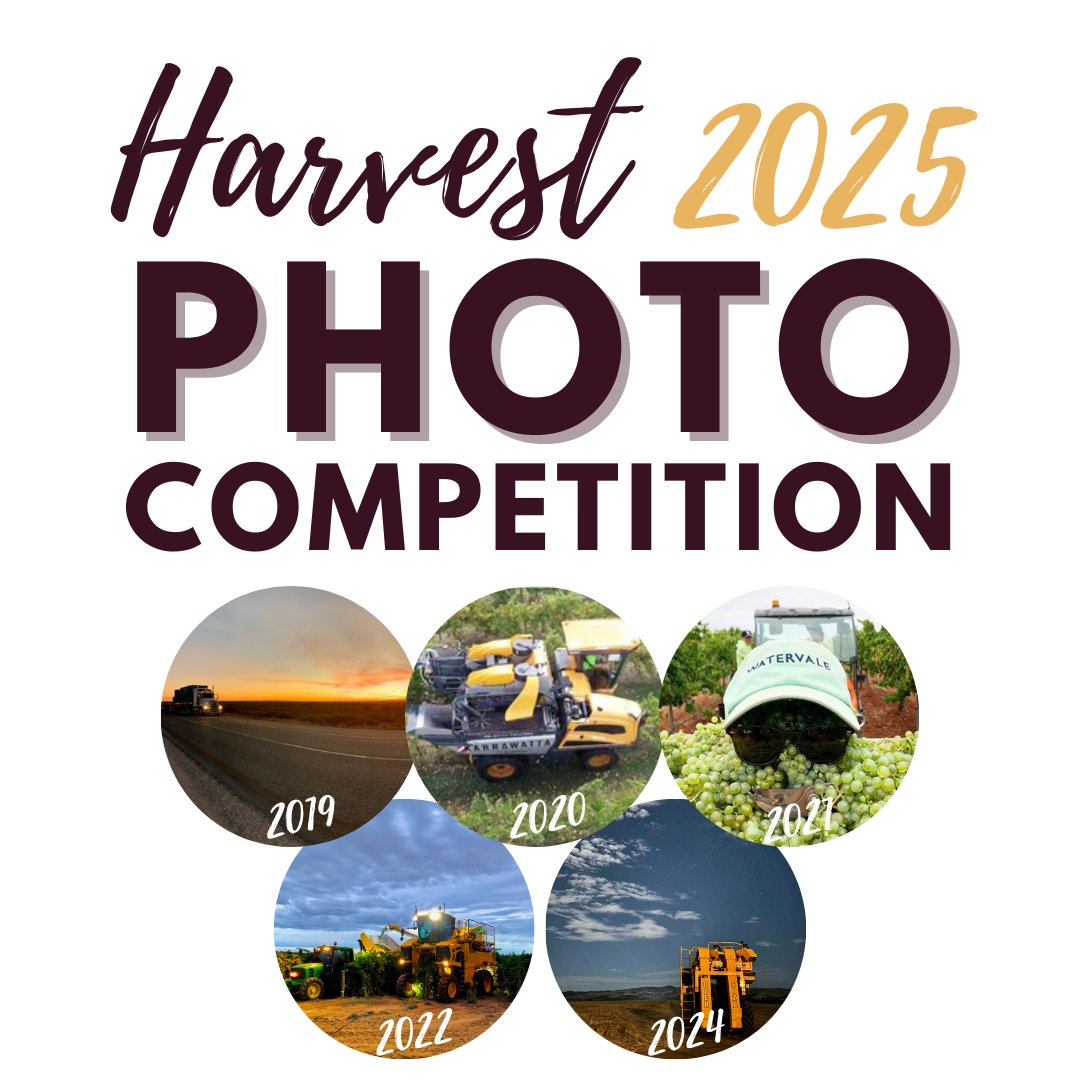 WineGrape Council SA (@wgcsa_) on Twitter photo Kicking off a little earlier this year...
Our annual HARVEST PHOTO COMPETITION is back on for 2025!
So don't forget to grab some photos while you're out in the vineyard this vintage.
Send your entries to admin@wgcsa.com.au or tag us on Facebook or Instagram #harvest25photocomp Kicking off a little earlier this year...
Our annual HARVEST PHOTO COMPETITION is back on for 2025!
So don't forget to grab some photos while you're out in the vineyard this vintage.
Send your entries to admin@wgcsa.com.au or tag us on Facebook or Instagram #harvest25photocomp
