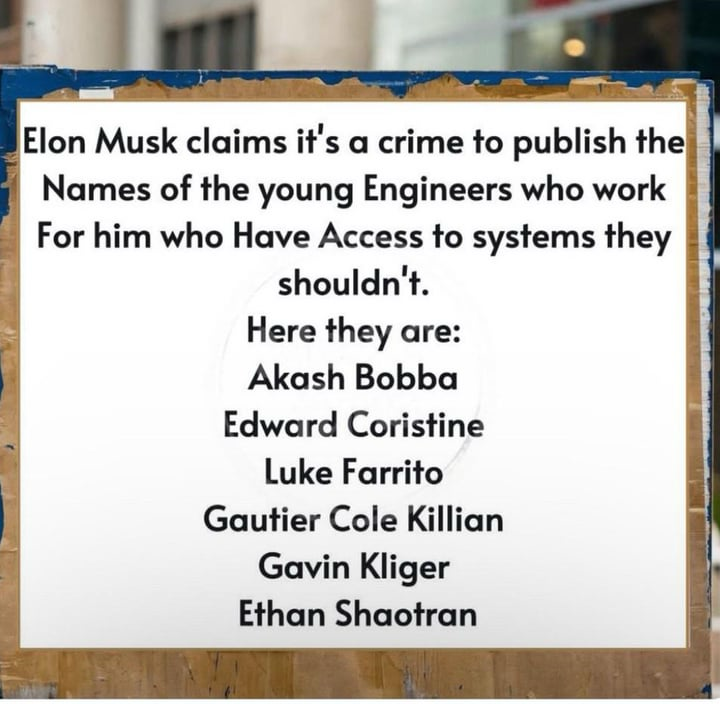 DerekStoelting's tweet photo. Ellan says it is against the law this share this. Can anyone verify if the names in this pic are legit? https://t.co/qmX7jC3VCp