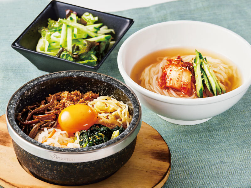 ビビンバ★ 人気メニューがダブルで楽しめる、 こんな定食ランチもあるって知って