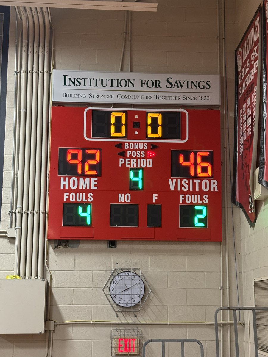 Masco continues to stack up NEC wins with a dominant victory at home over Danvers, 92-46.  We now look ahead to a Friday Night battle for the NEC title vs. Beverly! 

Devin O’Brien - 23 pts + 10 boards
Jim Farrell - 19 pts 
Thomas Denton - 17 pts + 11 boards
Hunter Rossi - 14 pts
