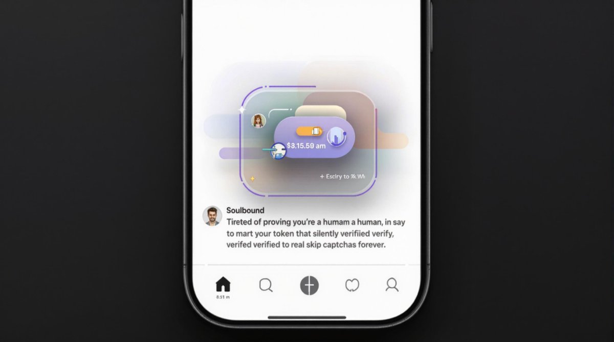 tired of proving you’re a human every time you sign up for a new app.  

what if your wallet had a soulbound token that silently verified you’re real, letting you skip captchas forever?