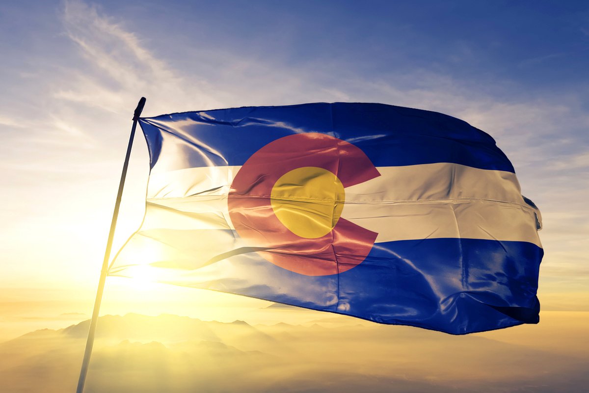 CU_HPM's tweet photo. How thrilled are we to kick off #hapc25 in our colorful state of Colorado!?! Fun fact: do you know what the colors in our flag represent?

-Blue -> sky
-Gold -> sunshine (Denver gets 300 days of sunshine a year!)
-White -> the snowcapped Rocky Mountains
-Red -> the "ruddy" earth https://t.co/CdfM8WnqYw