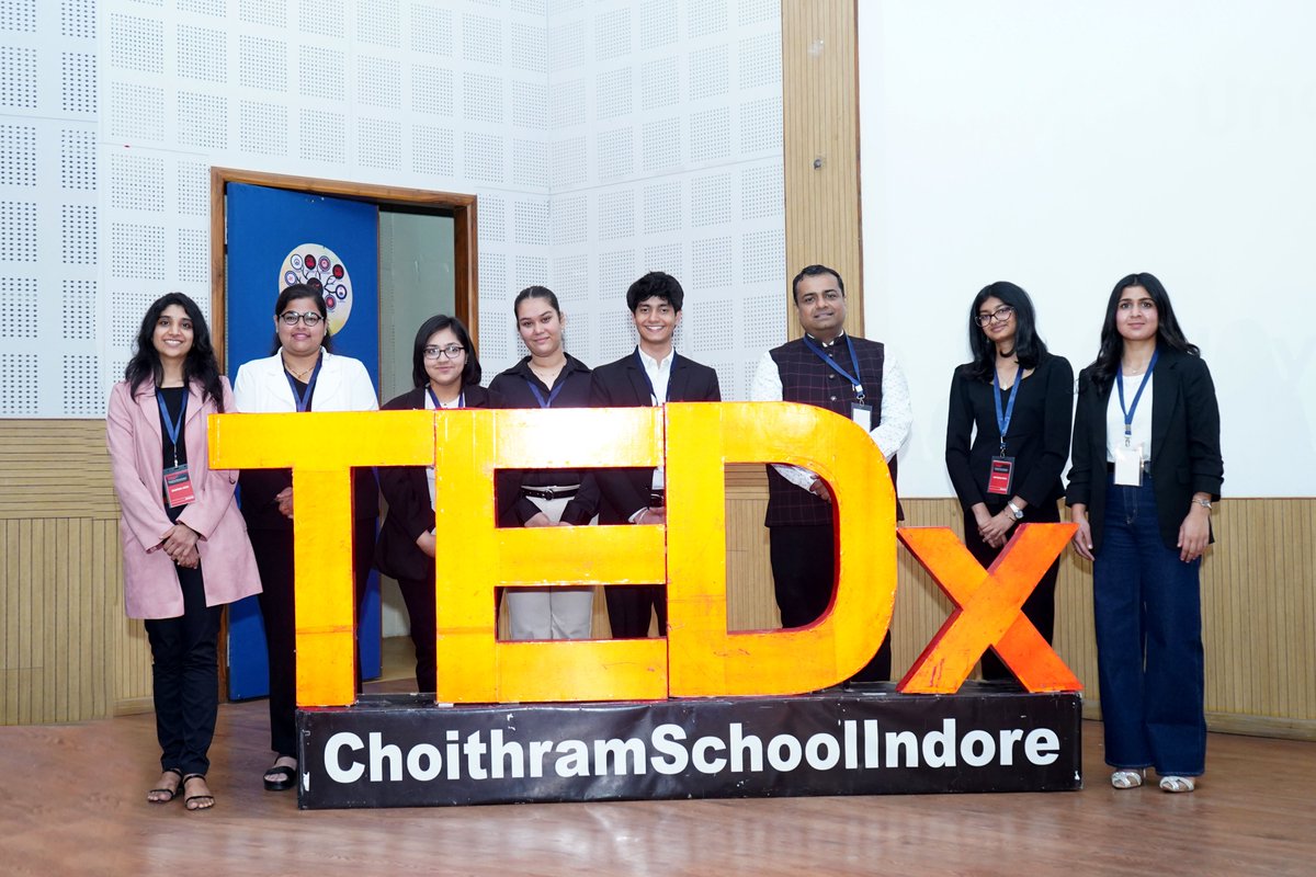 TEDxChoithram's tweet photo. CHOITHRAM SCHOOL HOSTS TEDx EVENT ON THE THEME ‘UNCHARTED WATERS'

proudly hosted TEDxChoithramSchoolIndore, an independently organized TEDx event operated under license from TED, USA on January 31, 2025 being the first school in the city to host the event the sixth time. https://t.co/0joI7NQ32G