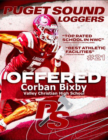 Corban Bixby (@corbanbixby) on Twitter photo Blessed to receive my second official offer from <a href="/P_S_football/">Puget Sound Football</a>‼️ <a href="/VCHS_FB/">VCHS Football</a> <a href="/bfordfragger/">Brandon Ford-Fragger</a> <a href="/BeforeYouGoPro/">Before You Go Pro</a> Blessed to receive my second official offer from <a href="/P_S_football/">Puget Sound Football</a>‼️ <a href="/VCHS_FB/">VCHS Football</a> <a href="/bfordfragger/">Brandon Ford-Fragger</a> <a href="/BeforeYouGoPro/">Before You Go Pro</a>
