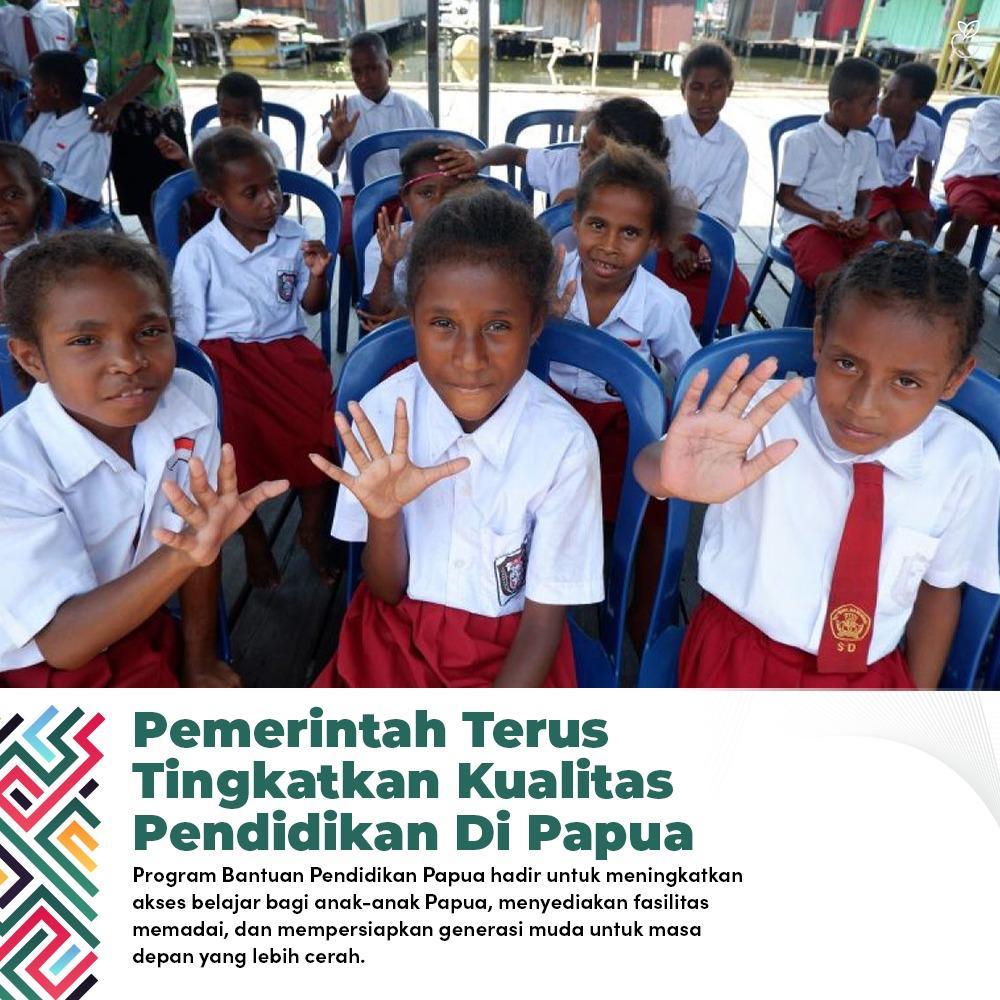 Pemerintah meningkatkan kualitas pendidikan di Papua melalui PIP tak hanya sebatas penyaluran bantuan dana, tetapi juga mencakup upaya meningkatkan kualitas sarana dan prasarana pendidikan.

Banjir The Trauma Code Coboy Junior Ojol Hujan Polisi Covid Hidayat